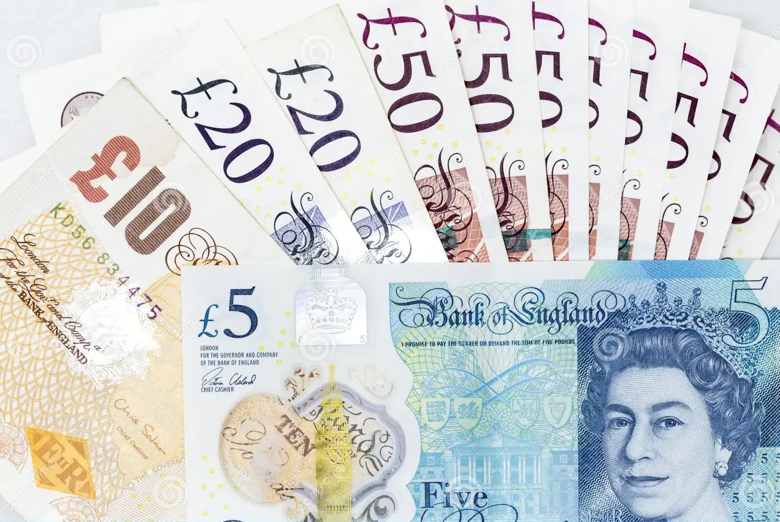 Counterfeit UK Pound Sterling Notes